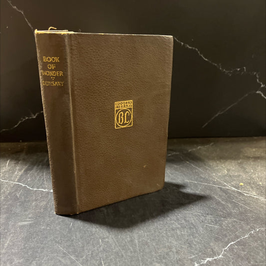the book of wonder book, by lord dunsany, 1918 Leather, First Edition, Rare, Antique image 1