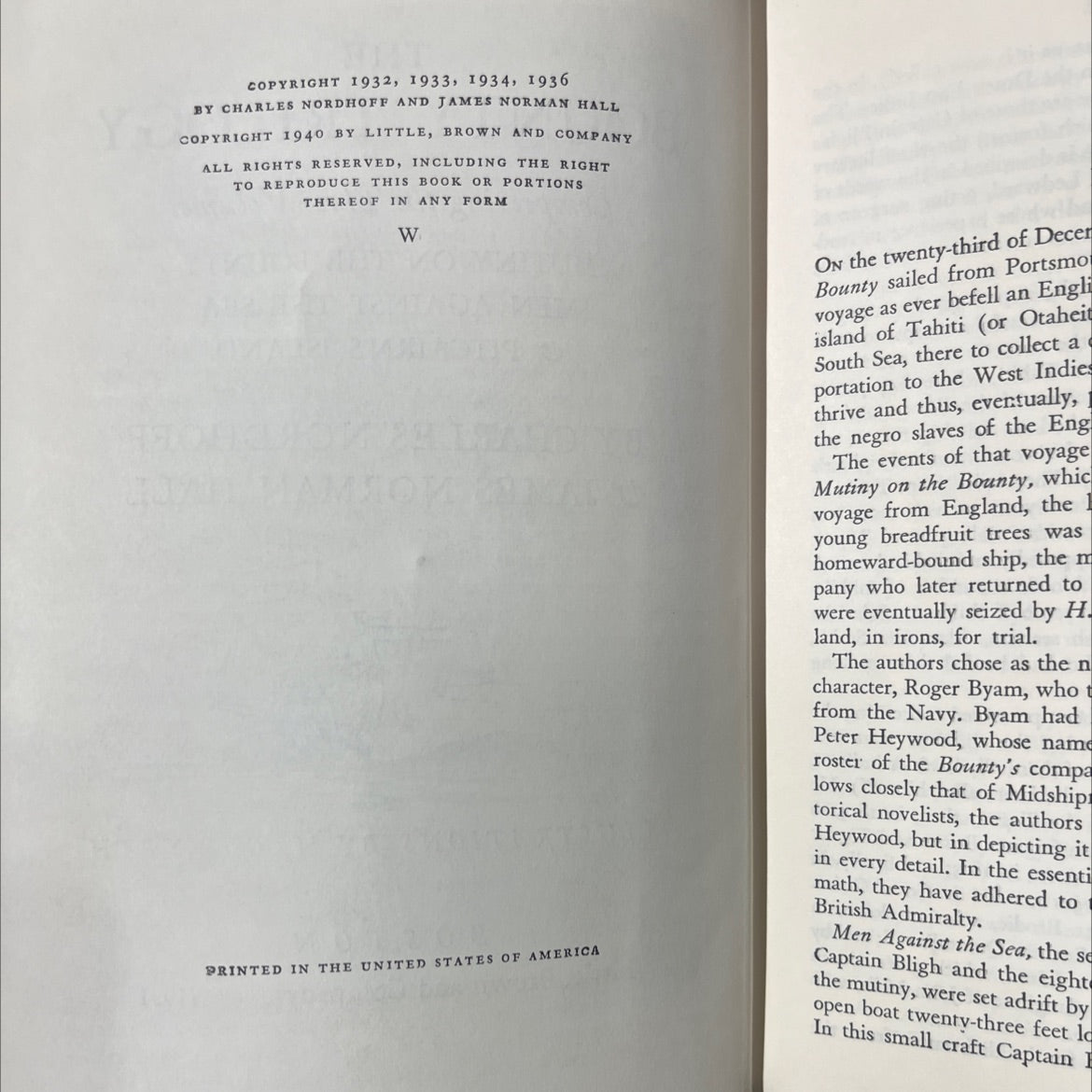 the bounty trilogy comprising the three volumes mutiny on the bounty men against the sea & pitcairn's island book, by image 3