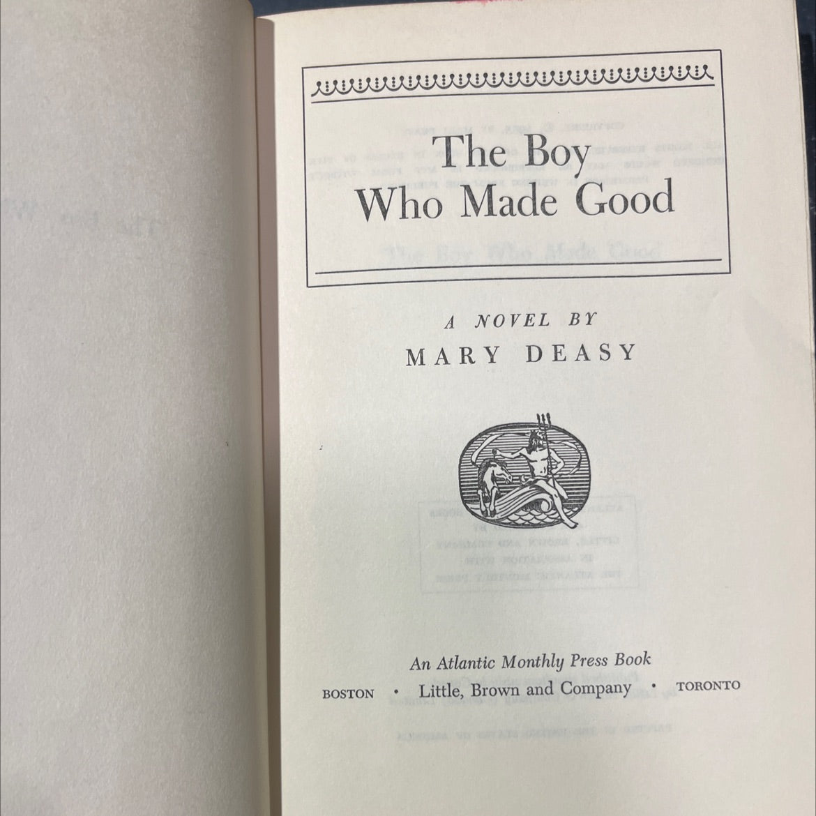 the boy who made good book, by mary deasy, 1955 Hardcover image 2