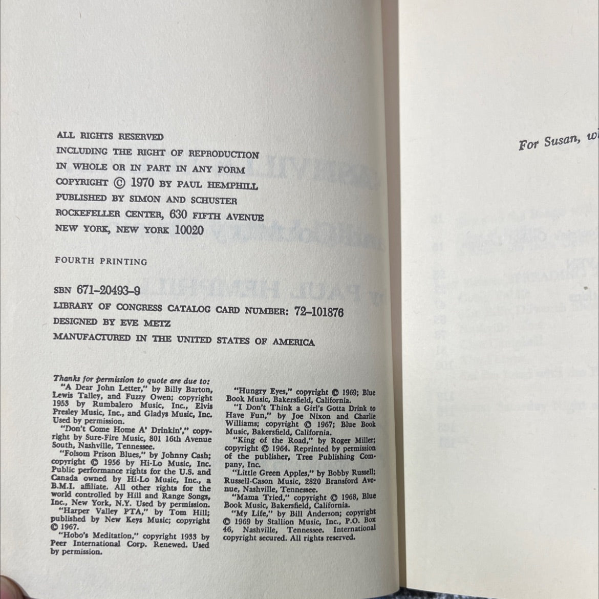 the bright lights nashville sound: and country music book, by paul hemphill, 1970 Hardcover image 3