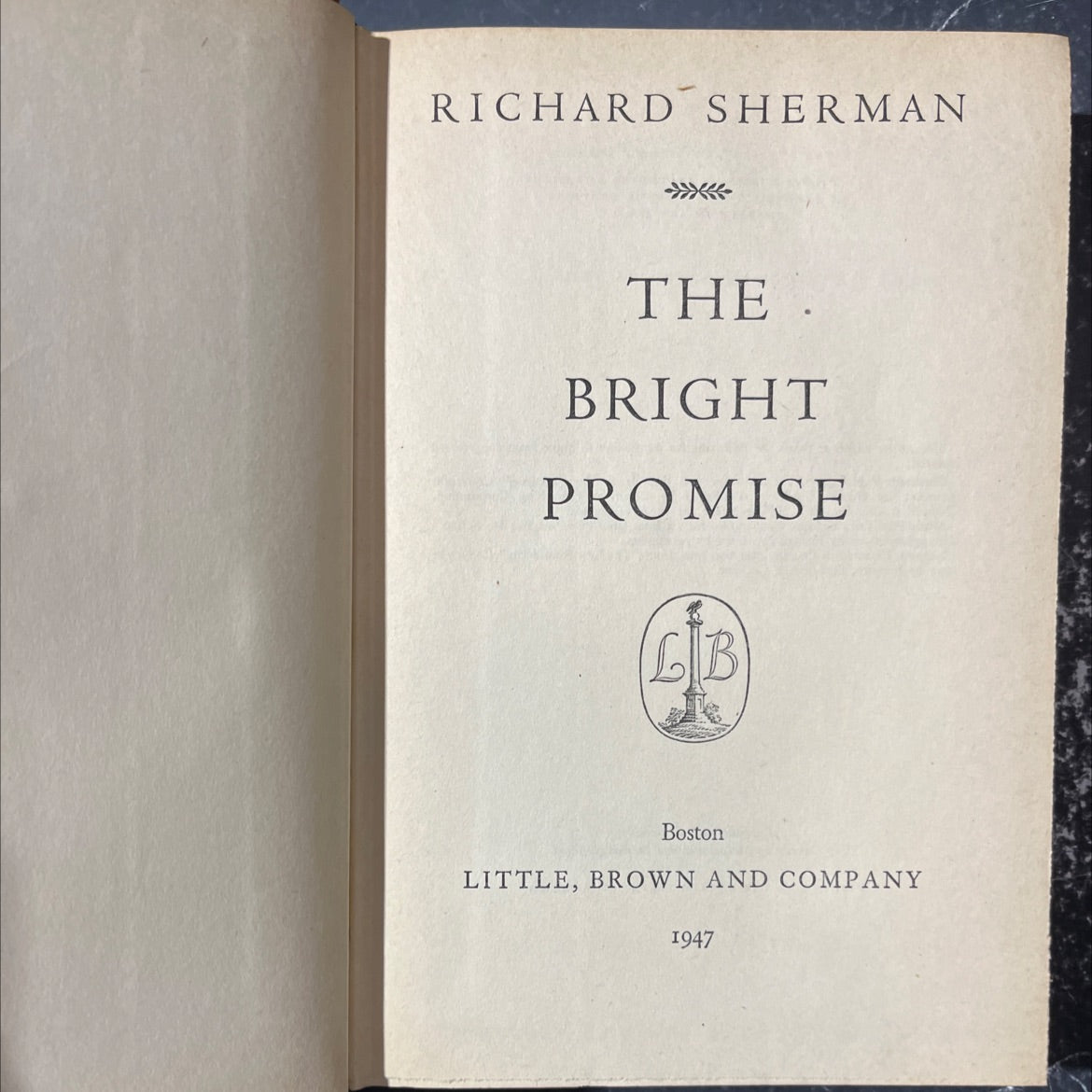 the bright promise book, by richard sherman, 1947 Hardcover image 2