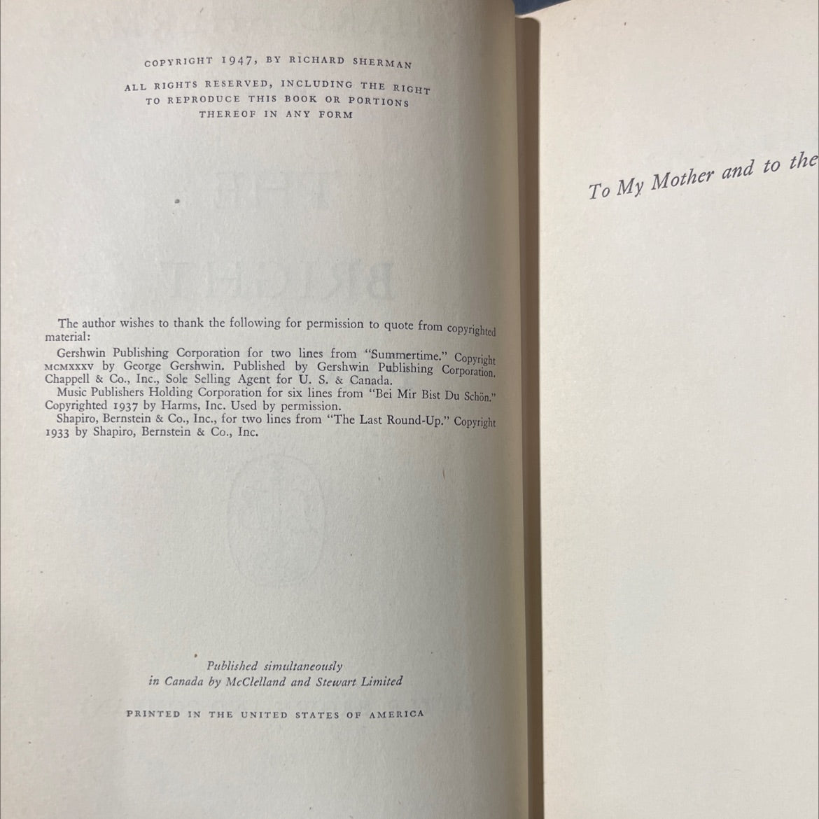 the bright promise book, by richard sherman, 1947 Hardcover image 3