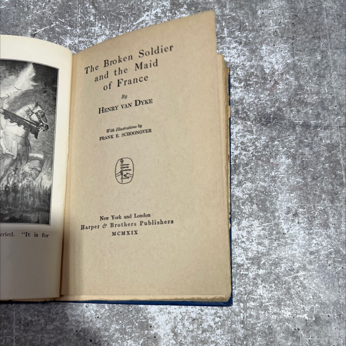 the broken soldier and the maid of france book, by henry van dyke, 1919 Hardcover image 2
