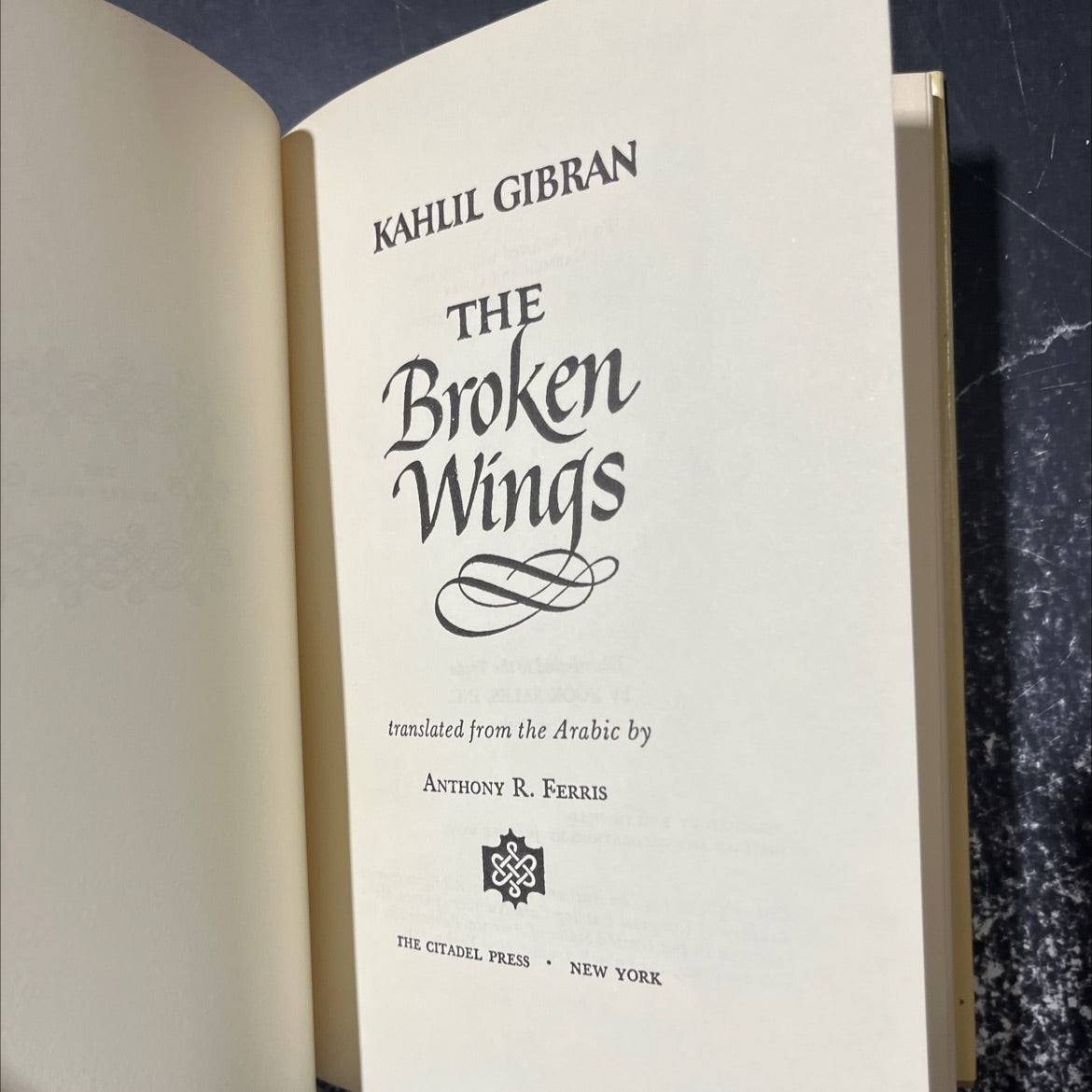 the broken wings book, by kahlil gibran, 1957 Hardcover image 2