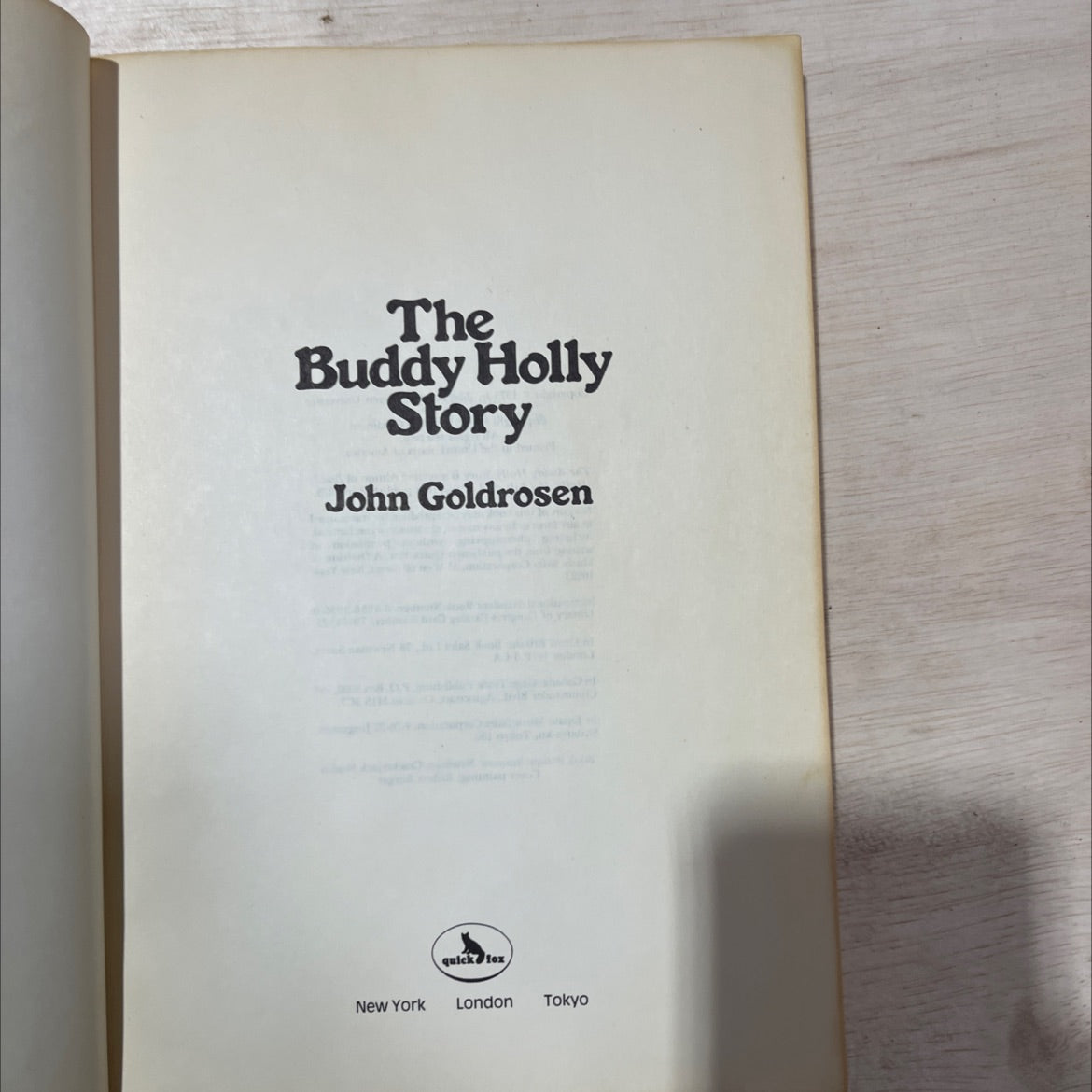the buddy holly story book, by john goldrosen, 1979 Paperback, Vintage image 2