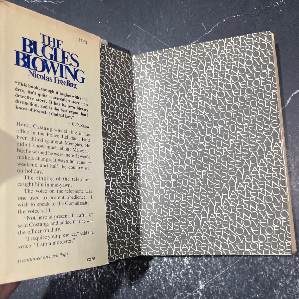 the bugles blowing book, by nicolas freeling, 1975 Hardcover image 4