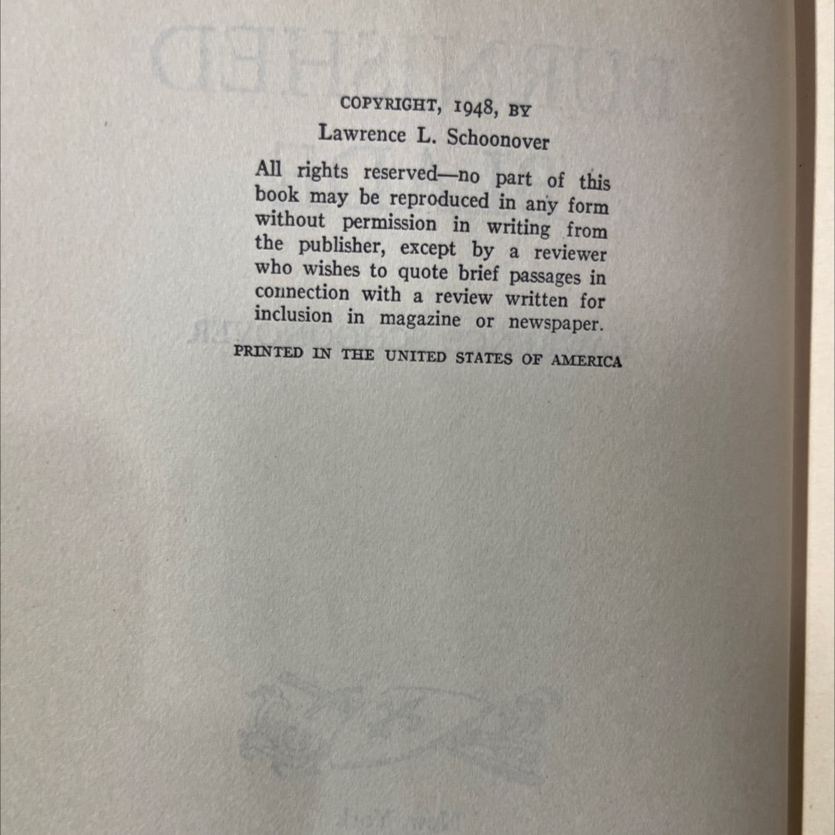 the burnished blade book, by lawrence schoonover, 1948 Hardcover image 3