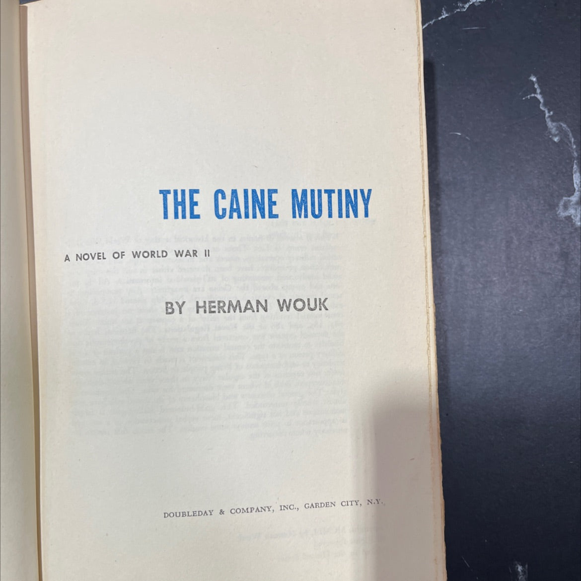 the caine mutiny a novel of world war ii book, by herman wouk, 1951 Hardcover image 2