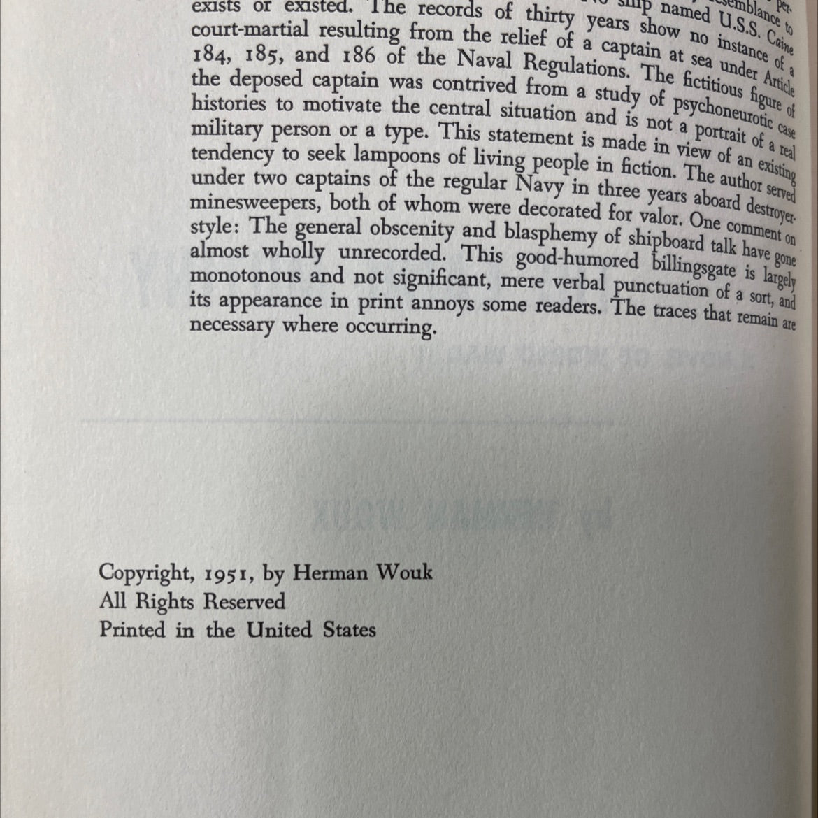 the caine mutiny a novel of world war ii book, by herman wouk, 1951 Hardcover image 3