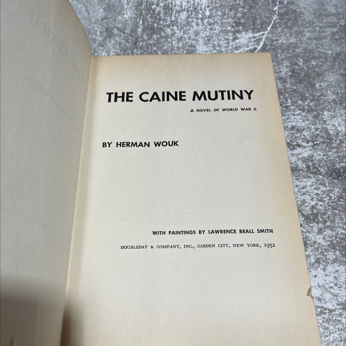 the caine mutiny a novel of world war ii book, by herman wouk, 1952 Hardcover image 2