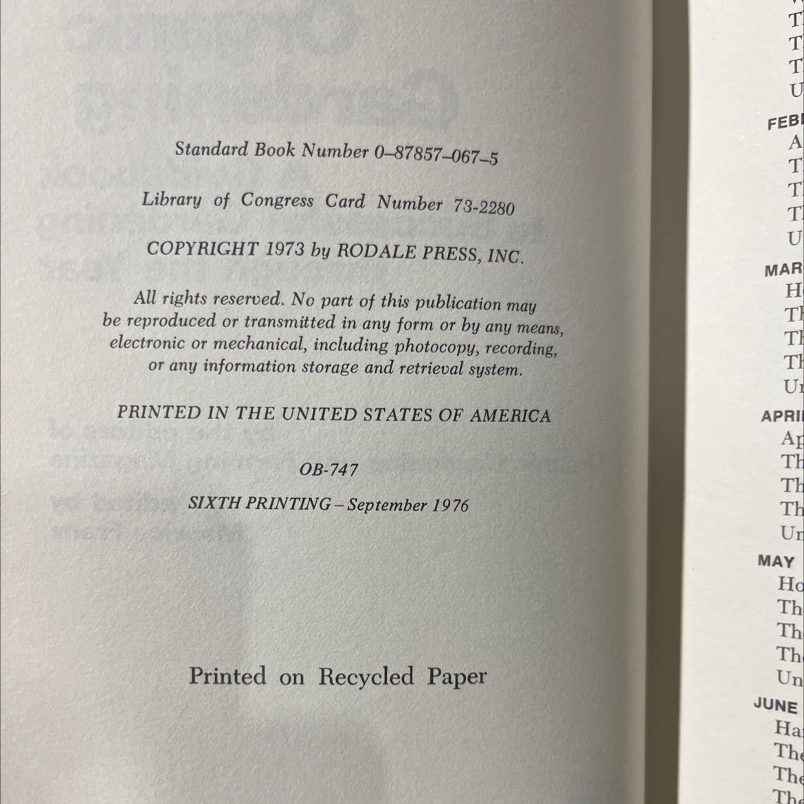 the calendar of organic gardening a guidebook to successful gardening through the year book, by editors of organic image 3