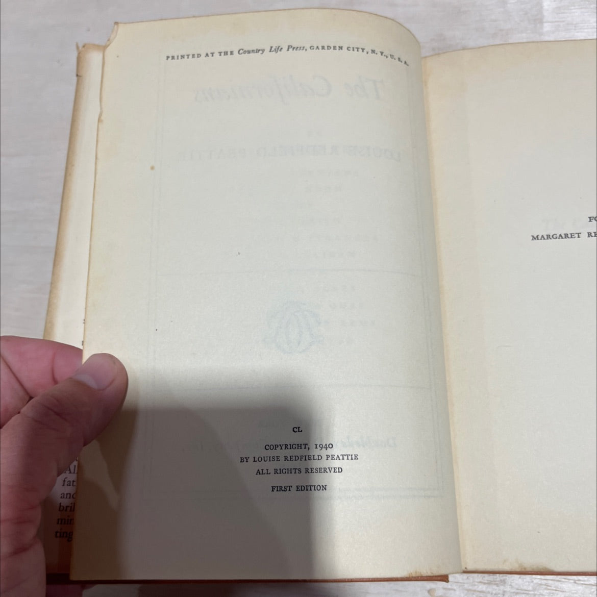 the californians book, by louise redfield peattie, 1940 Hardcover image 3