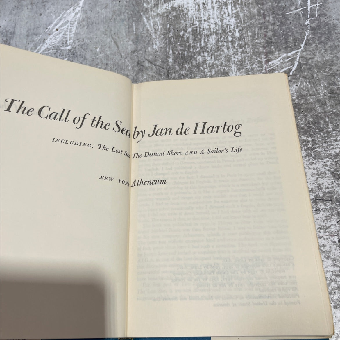 the call of the sea book, by jan de hartog, 1966 Hardcover image 2