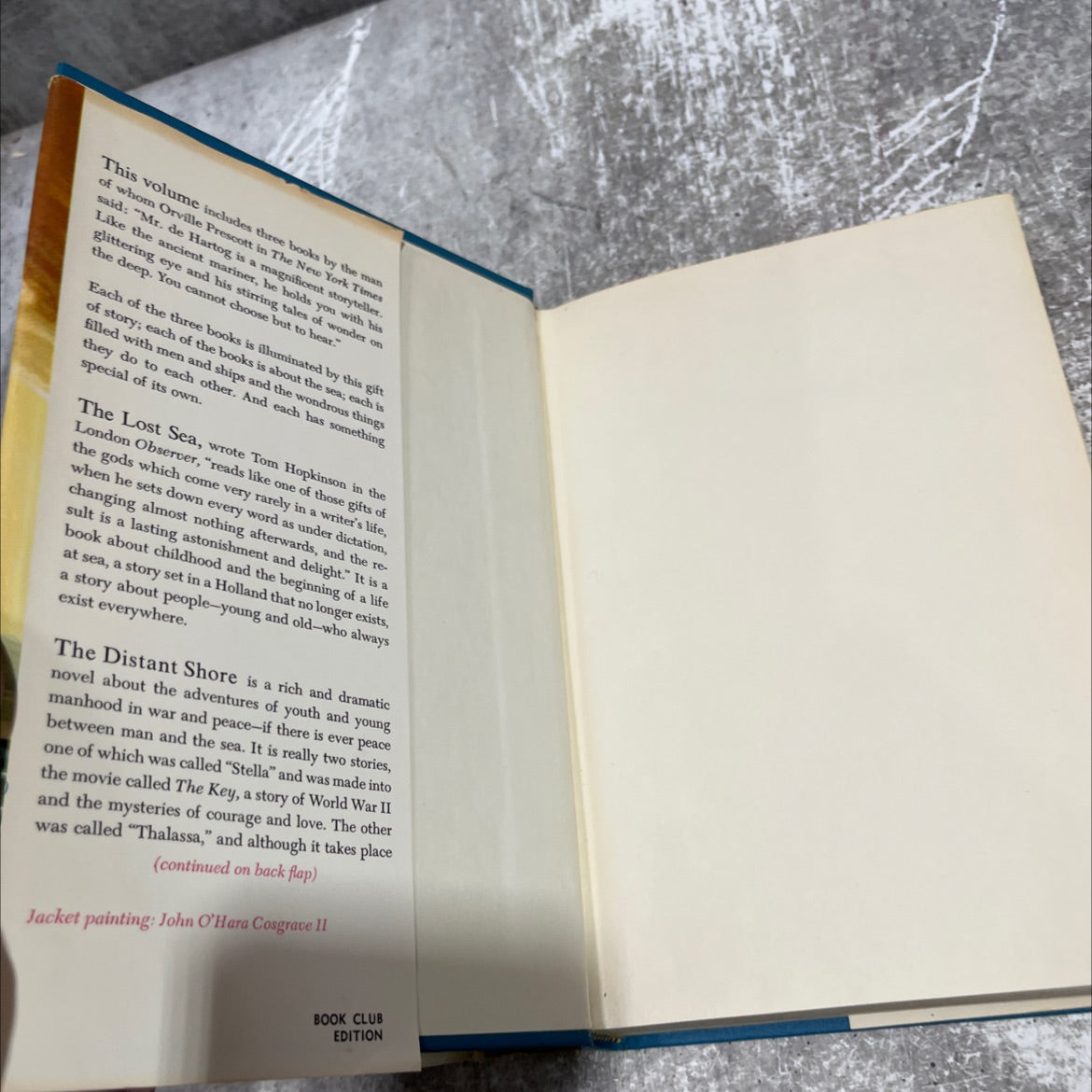 the call of the sea book, by jan de hartog, 1966 Hardcover image 4