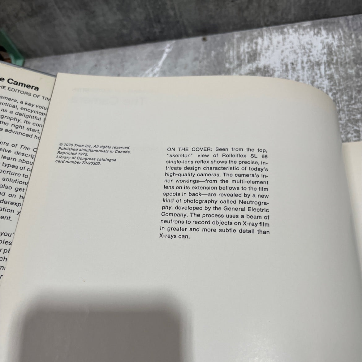 the camera book, by editors of time-life books, 1975 Hardcover image 3