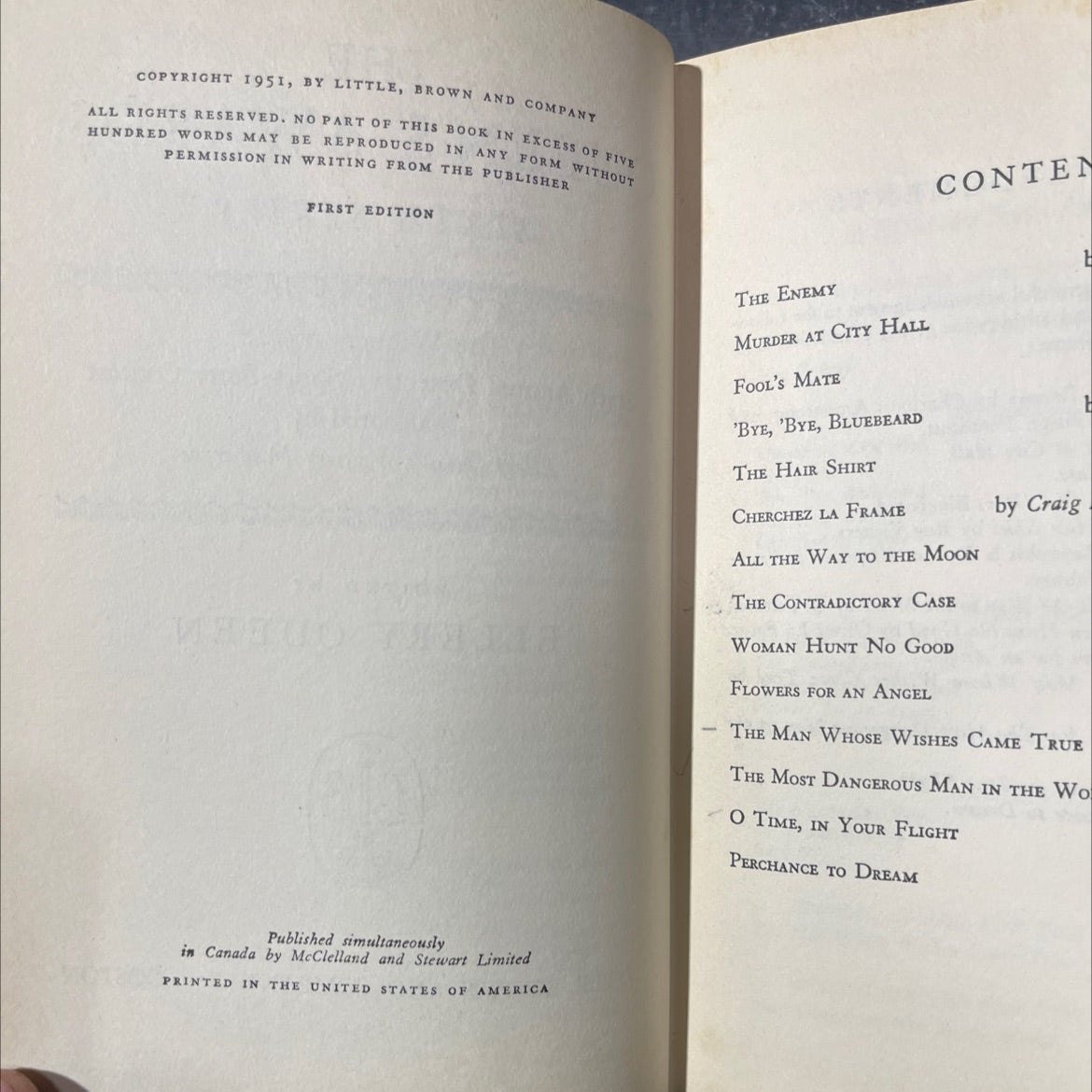 the case book of ellery queen book, by ellery queen, 1951 Hardcover image 3