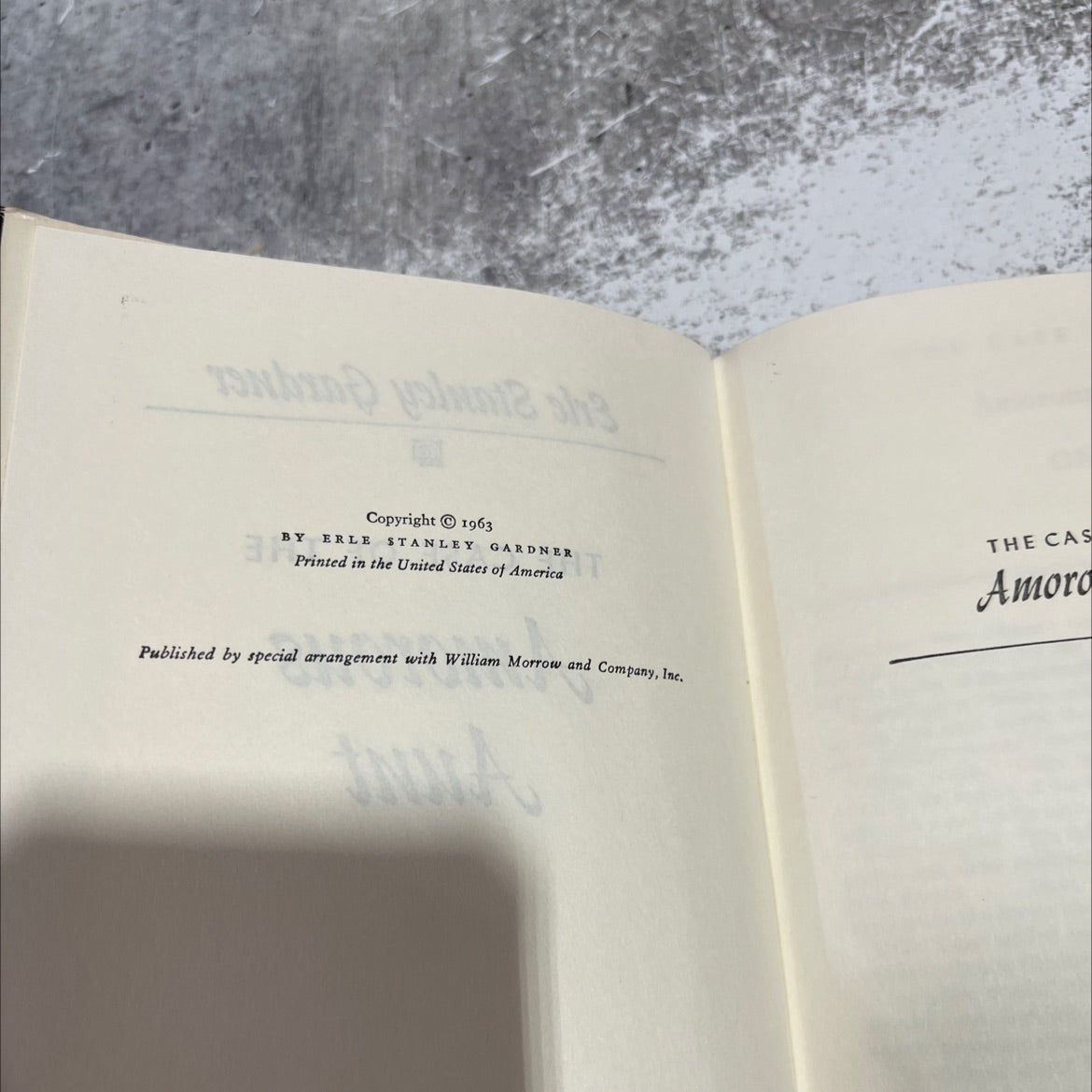 the case of the amorous aunt book, by erle stanley gardner, 1963 Hardcover image 3