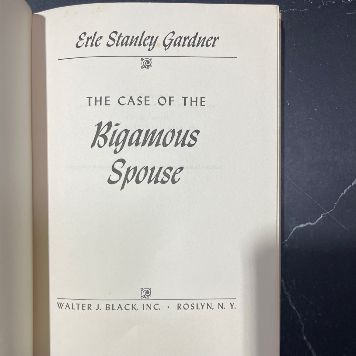the case of the bigamous spouse book, by erle stanley gardner, 1961 Hardcover, First Edition, Vintage image 2