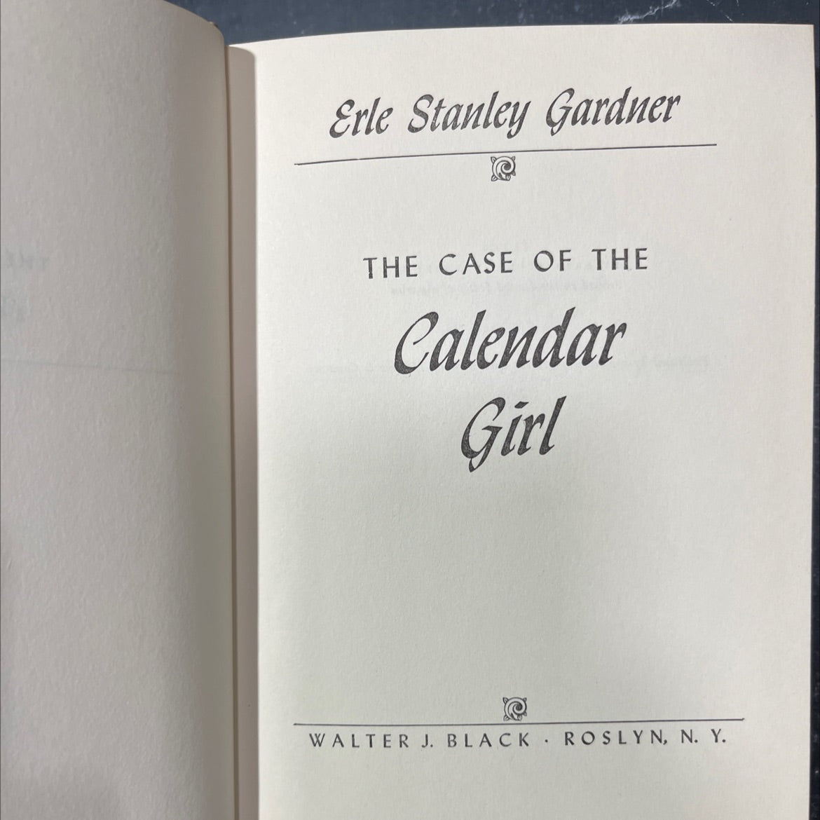 the case of the calendar girl book, by erle stanley gardner, 1958 Hardcover image 2