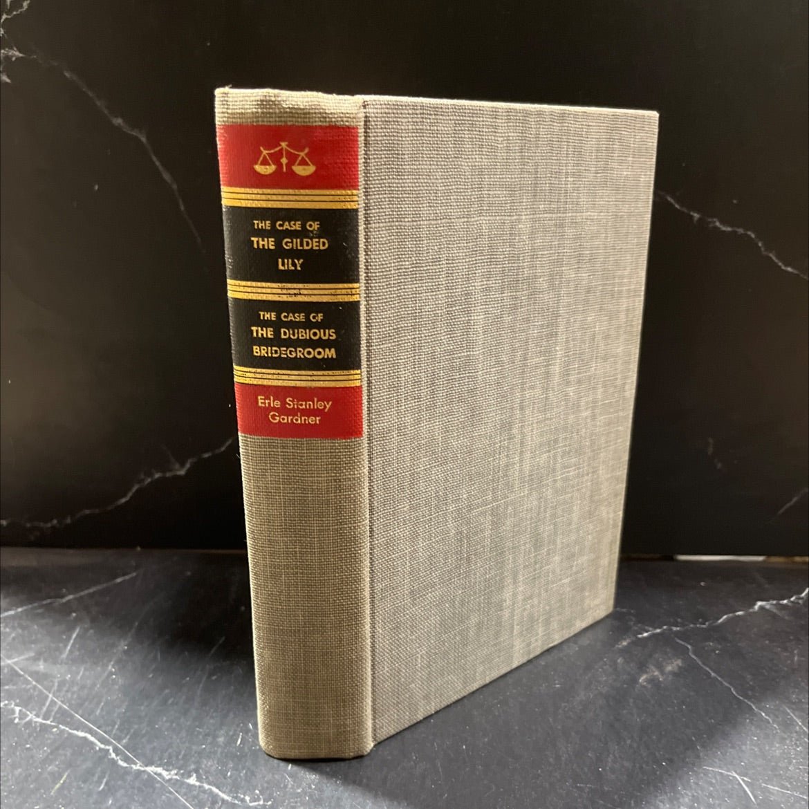 the case of the gilded lily / the case of the dubious bridegroom book, by erle stanley gardner, 1956 Hardcover image 1