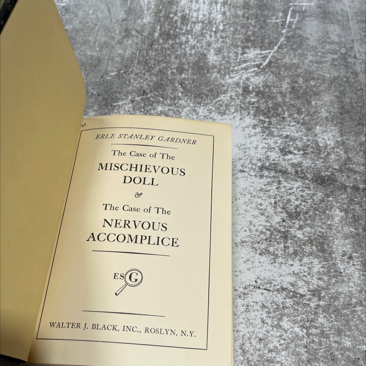 the case of the mischievous doll & the case of the nervous accomplice book, by erle stanley gardner, 1963 Hardcover image 2