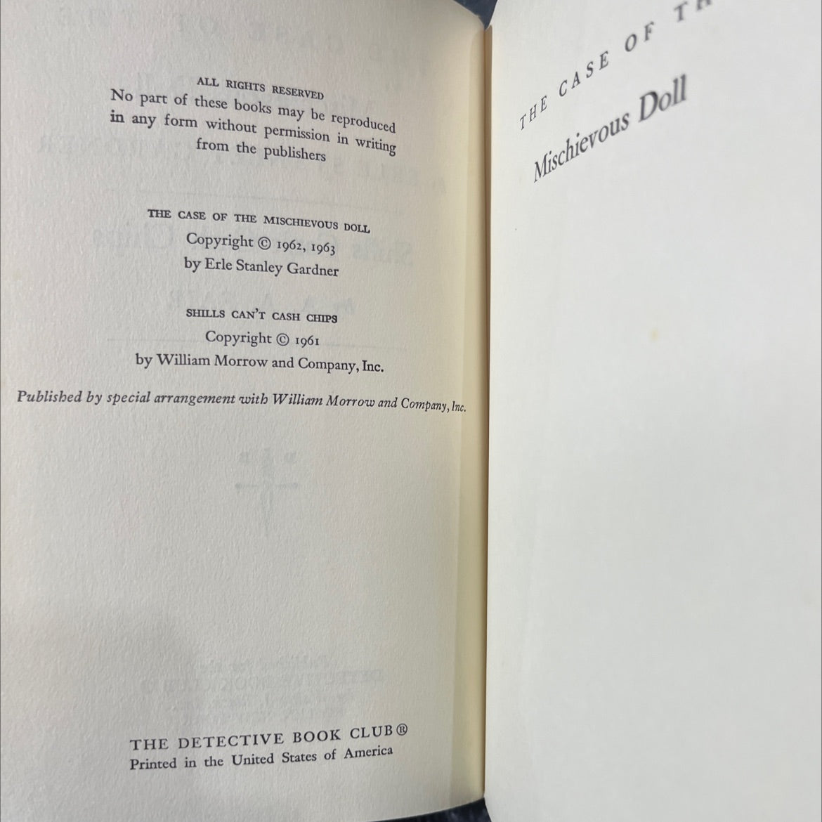 the case of the mischievous doll book, by erle stanley gardner, 1963 Hardcover image 3