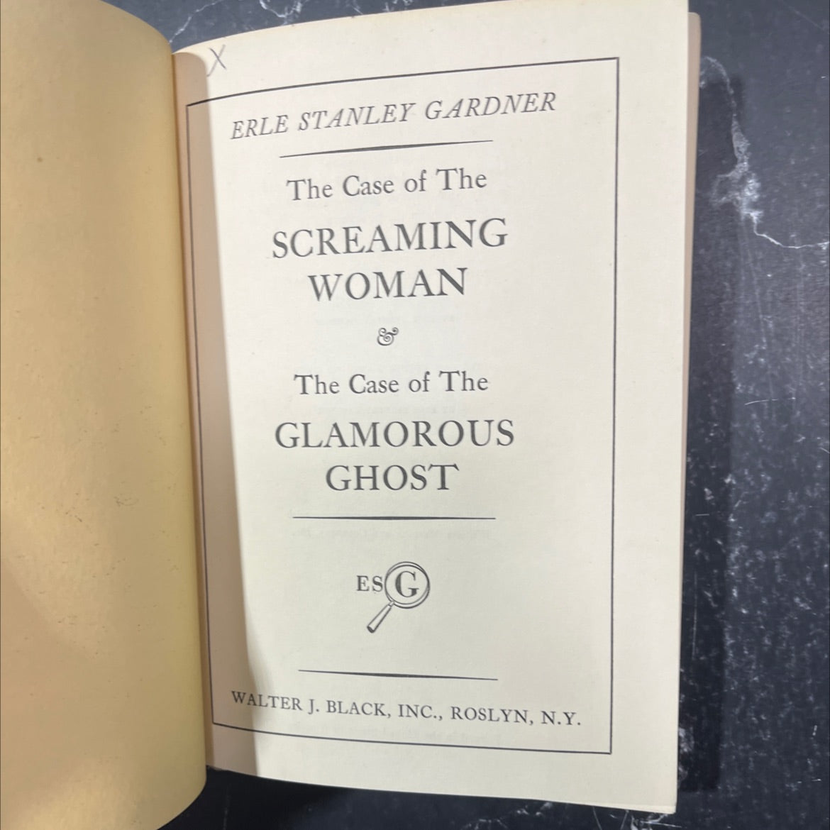 the case of the screaming woman & the case of the glamorous ghost book, by erle stanley gardner, 1957 Hardcover image 2