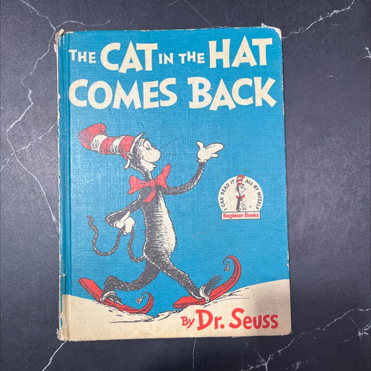 the cat in the hat comes back! book, by dr. seuss, 1958 Hardcover, Heavily Used image 1