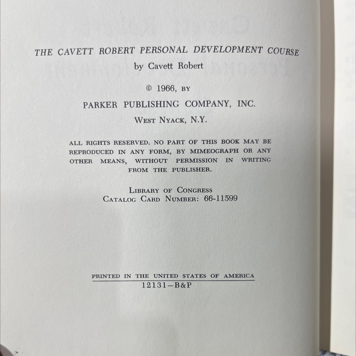 SIGNED the cavett robert personal development course book, by cavett robert, 1966 Hardcover, Vintage image 3