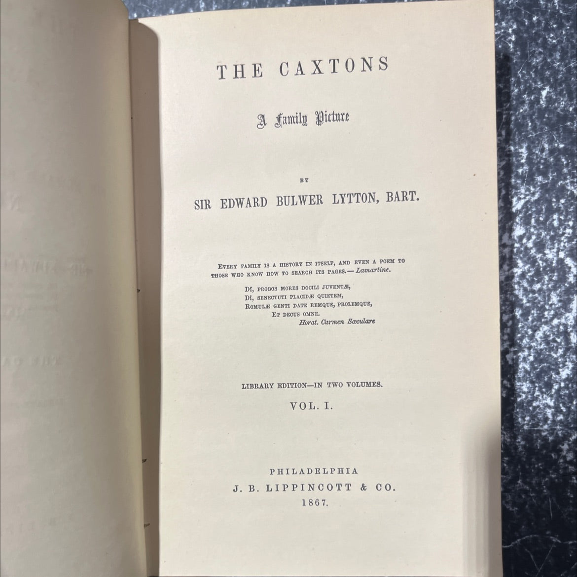 the caxtons a family picture book, by sir edward bulwer lytton, 1867 Leather image 2