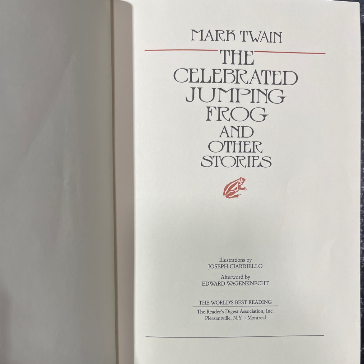 the celebrated jumping frog and other stories book, by mark twain, 1992 Hardcover image 2