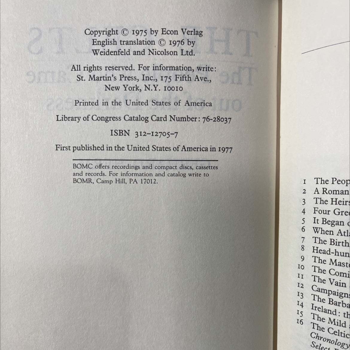 the celts the people who came out of the darkness book, by gerhard herm, 1976 Hardcover image 3