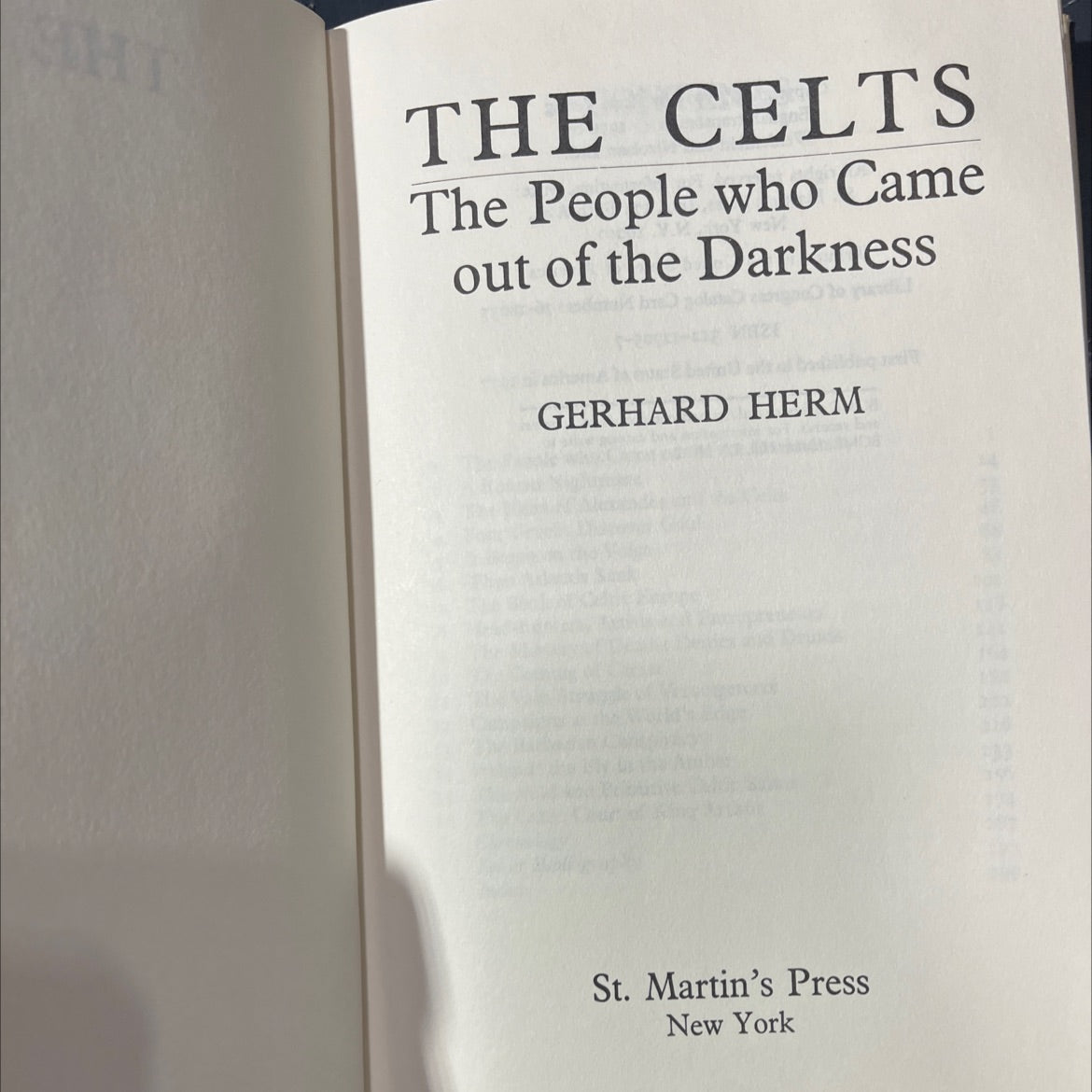 the celts the people who came out of the darkness book, by gerhard herm, 1976 Hardcover image 2