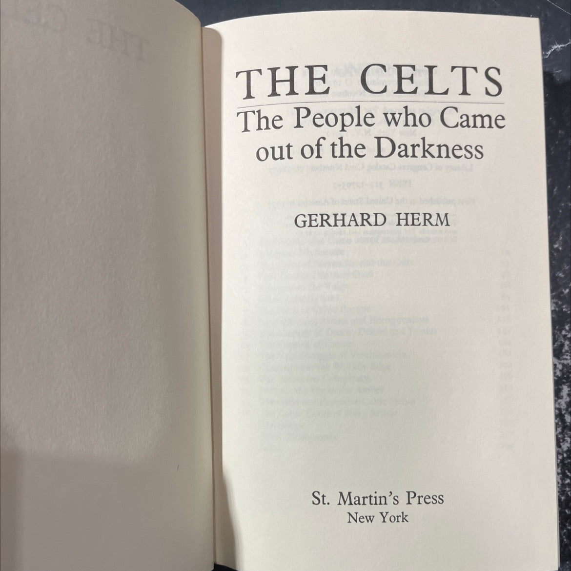 the celts the people who came out of the darkness book, by gerhard herm, 1977 Hardcover image 2