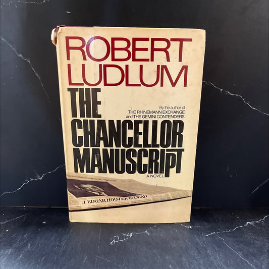 the chancellor manuscript book, by robert ludlum, 1977 Hardcover image 1