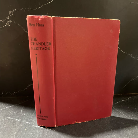 the chandler heritage book, by Ben Haas, 1971 Hardcover image 1