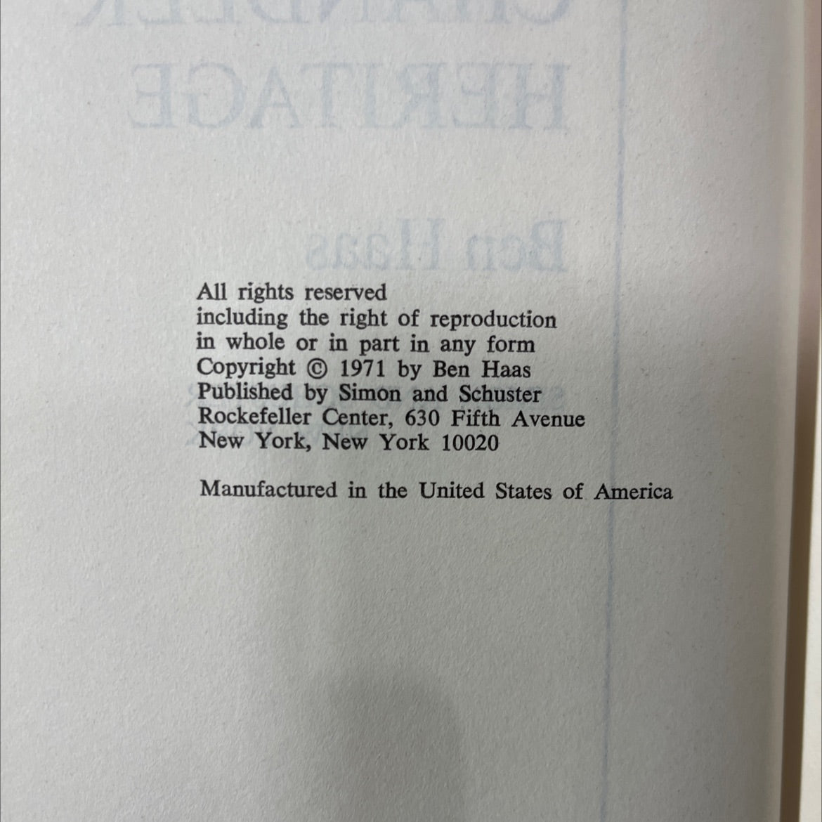 the chandler heritage book, by Ben Haas, 1971 Hardcover image 3