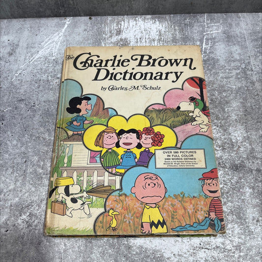 the charlie brown dictionary book, by garles m. schulz, 1973 Hardcover image 1