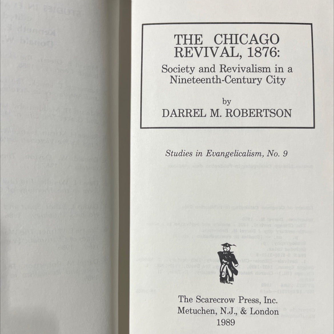 the chicago revival, 1876: society and revivalism in a nineteenth-century city book, by darrel m. robertson, 1989 image 2