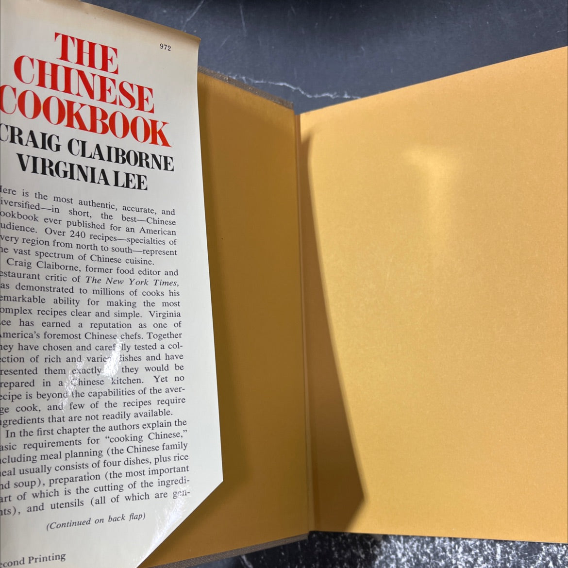 the chinese cookbook book, by Craig Claiborne & Virginia Lee, 1972 Hardcover image 4