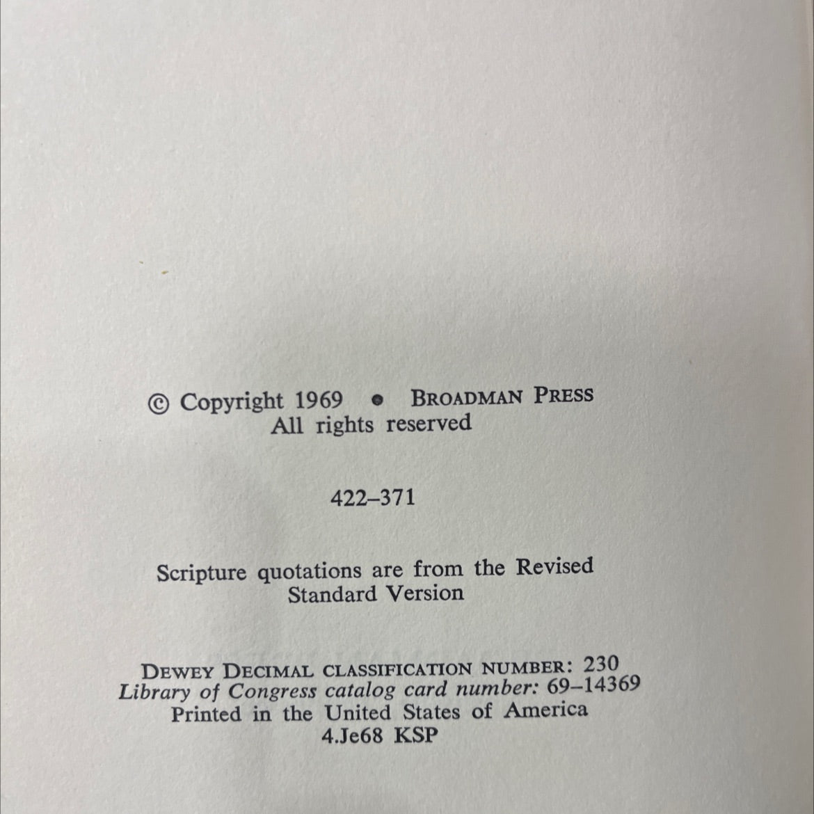 the christian faith book, by dallas m. roark, 1969 Hardcover image 3