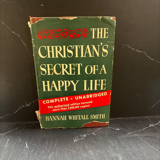the christian's secret of a happy life book, by hannah whitall smith, 1952 Hardcover image 1