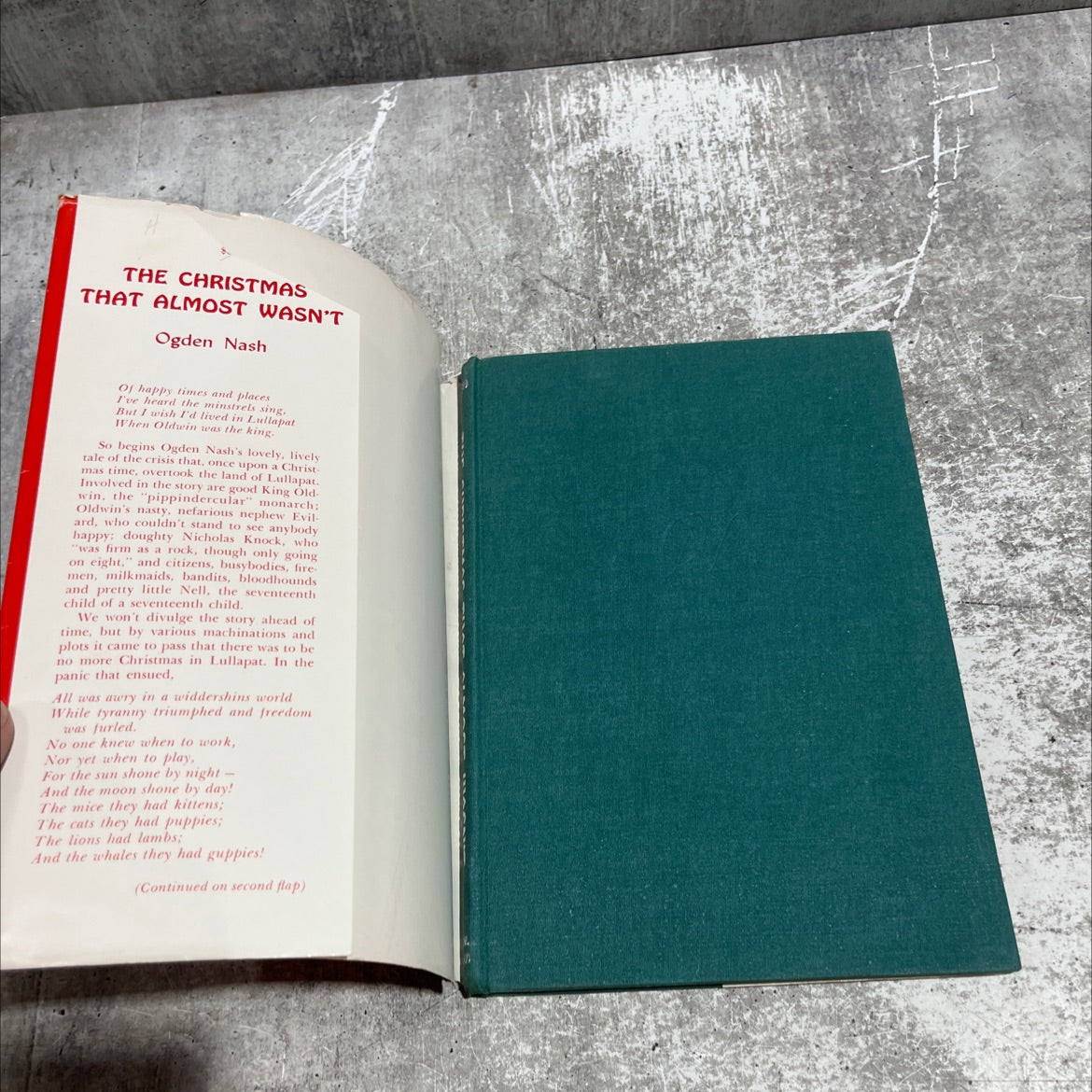 the christmas that almost wasn't book, by ogden nash, 1957 Hardcover image 4