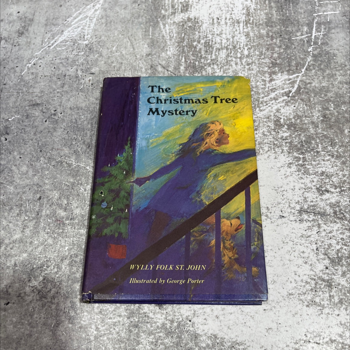 the christmas tree mystery book, by Wylly Folk St. John, 1969 Hardcover image 1