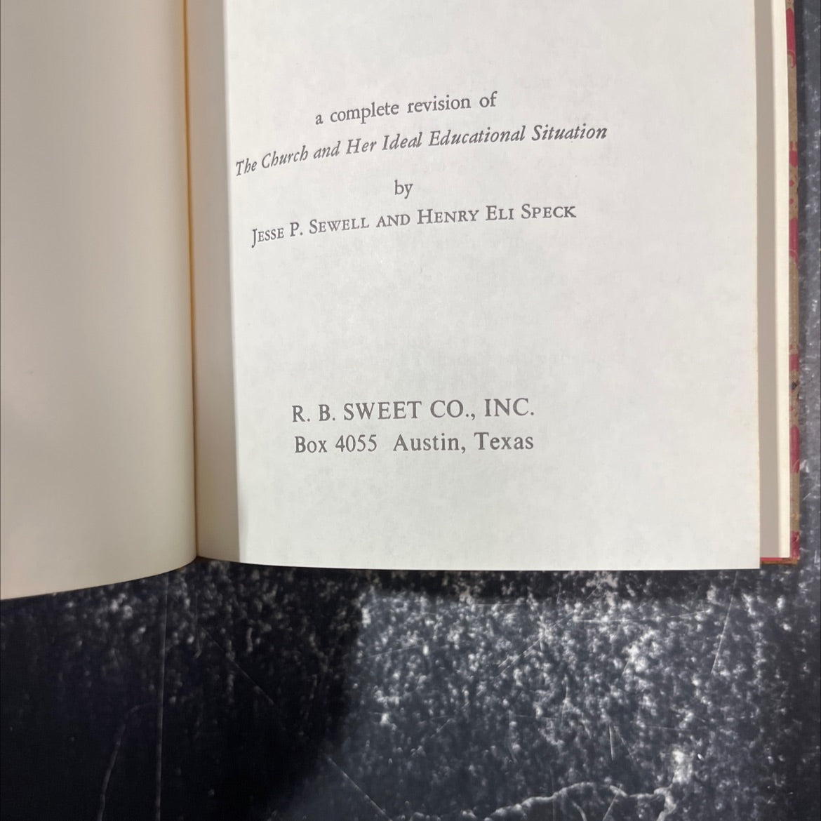 the church's educational program book, by henry e. speck, jr., 1963 Hardcover image 3