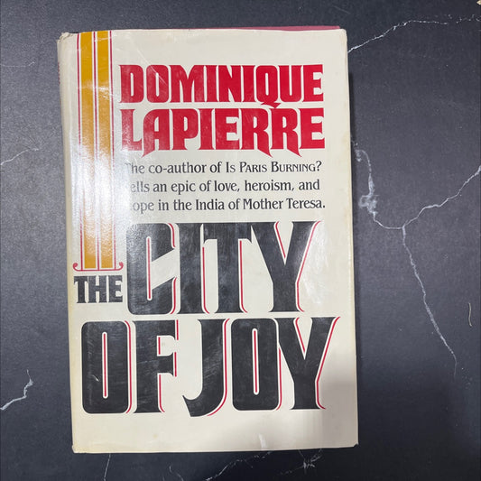 the city of joy book, by dominique lapierre, 1985 Hardcover image 1