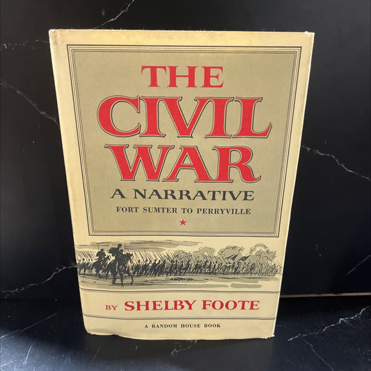 the civil war a narrative fort sumter to perryville book, by shelby foote, 1958 Hardcover image 1