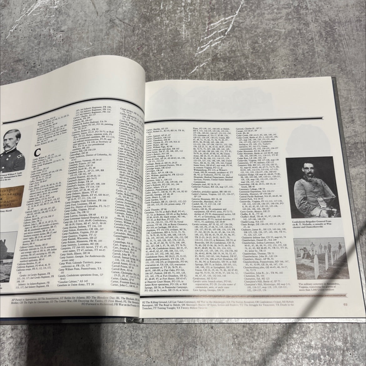 the civil war master index book, by editors of time-life books, 1993 Hardcover image 4