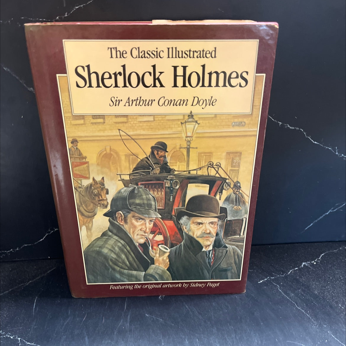 the classic illustrated sherlock holmes book, by sir arthur conan doyle, 1987 Hardcover image 1