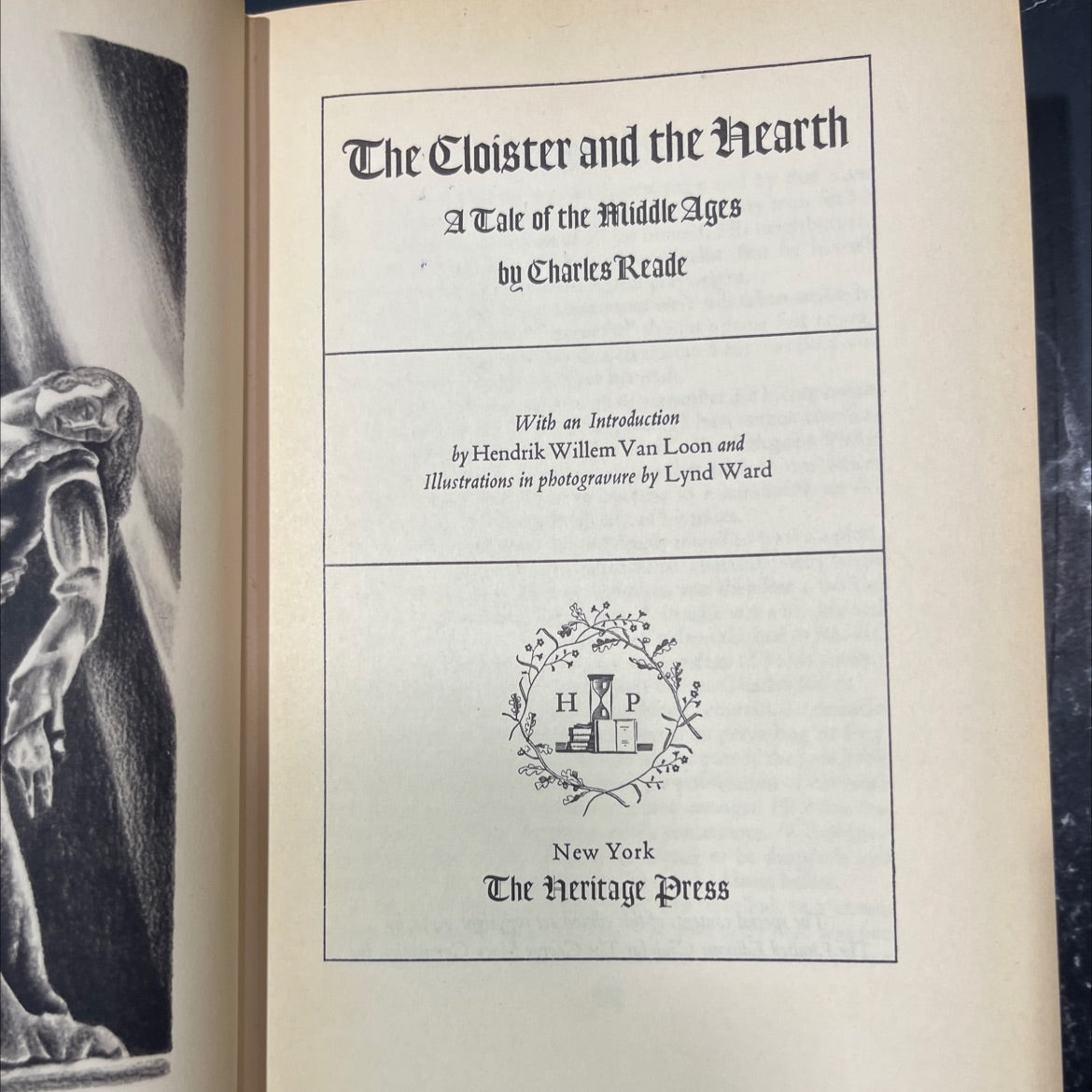 the cloister and the hearth a tale of the middle ages book, by charles reade, 1932 Hardcover image 2